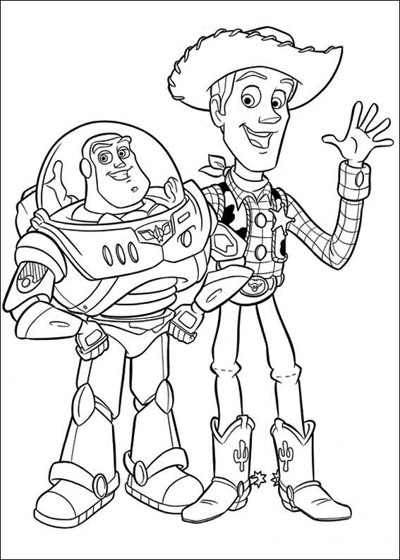 Plansa de colorat cu Toy Story 9 150